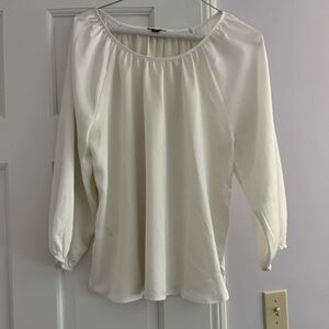 Ann Taylor Cream scoop Neck blouse- MP